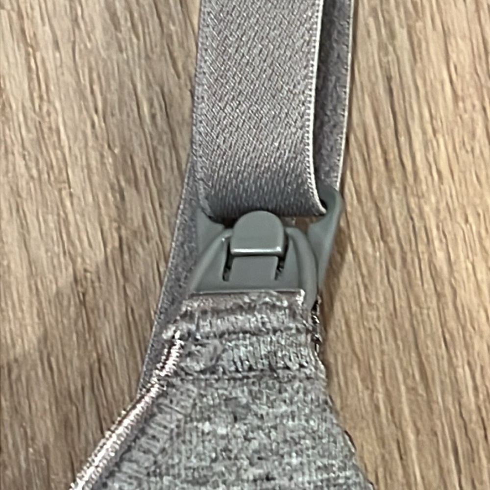 Gray Women's Wireless Nursing Bra/Bralette - Picture 4 of 11